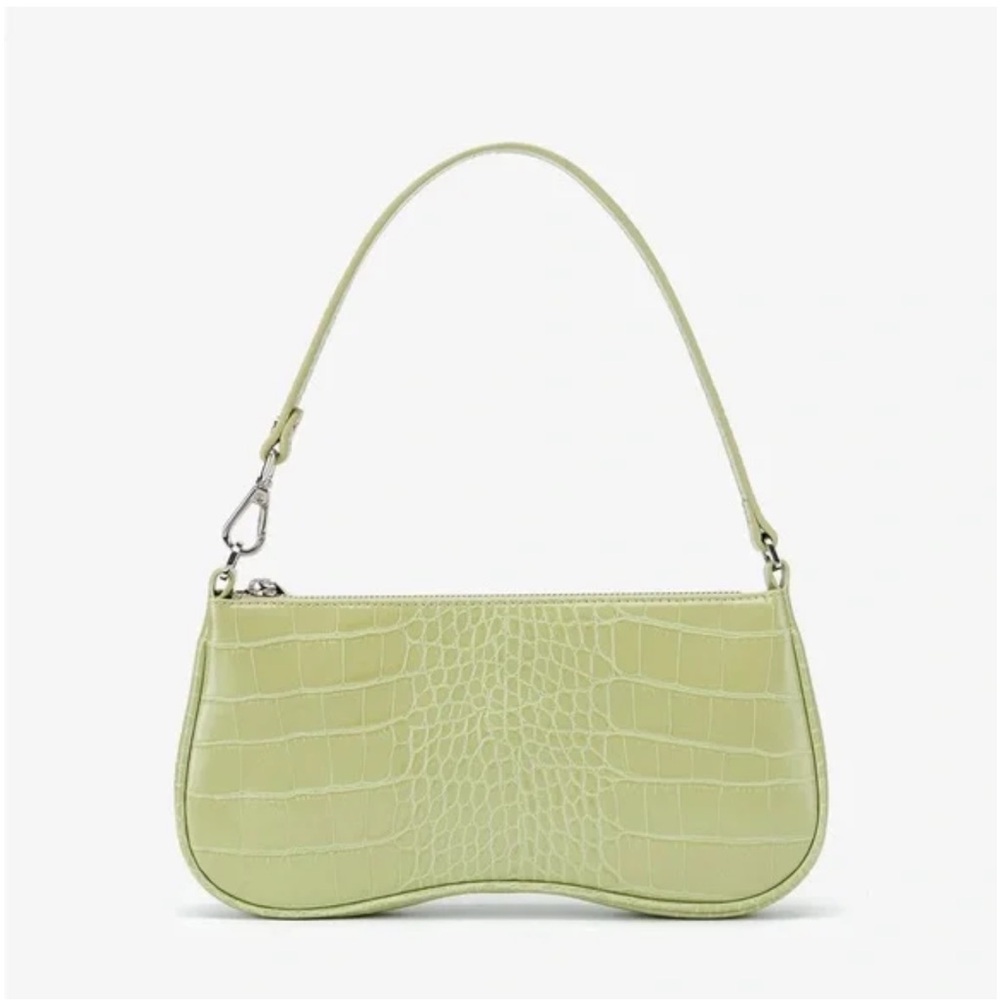 NWT 🍏 JW Pei Eva Light Green Croc Embossed Shoulder Bag